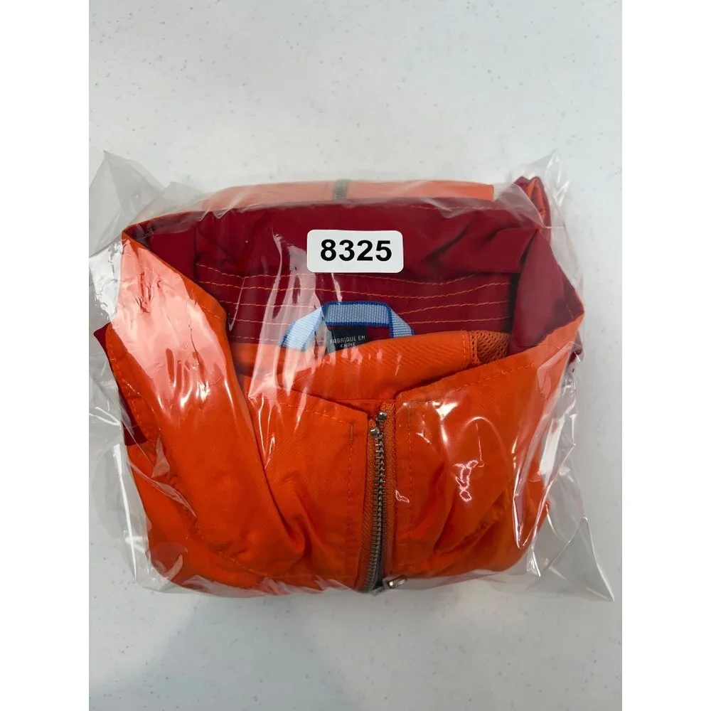 Tommy Hilfiger Mens Orange & Red Nylon Jacket M Y2K Vintage‎